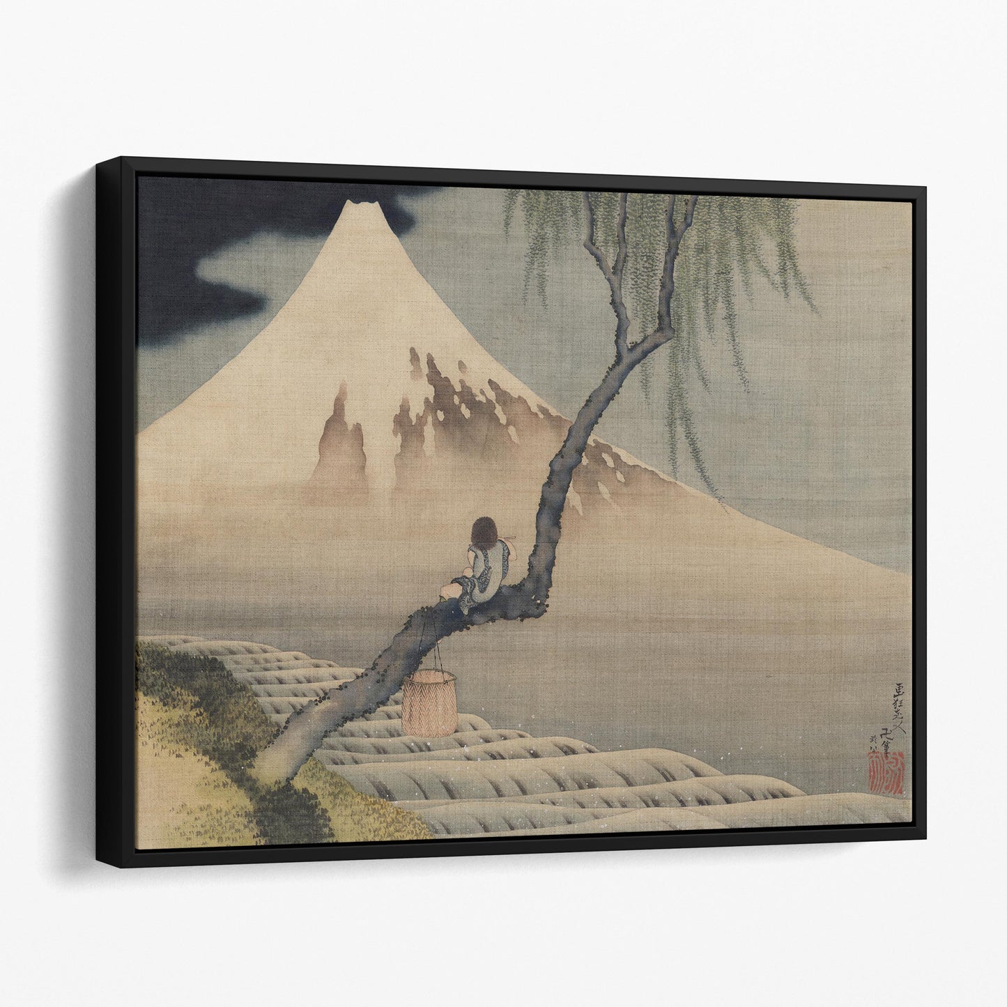 Boy on Mt Fuji by Katsushika Hokusai