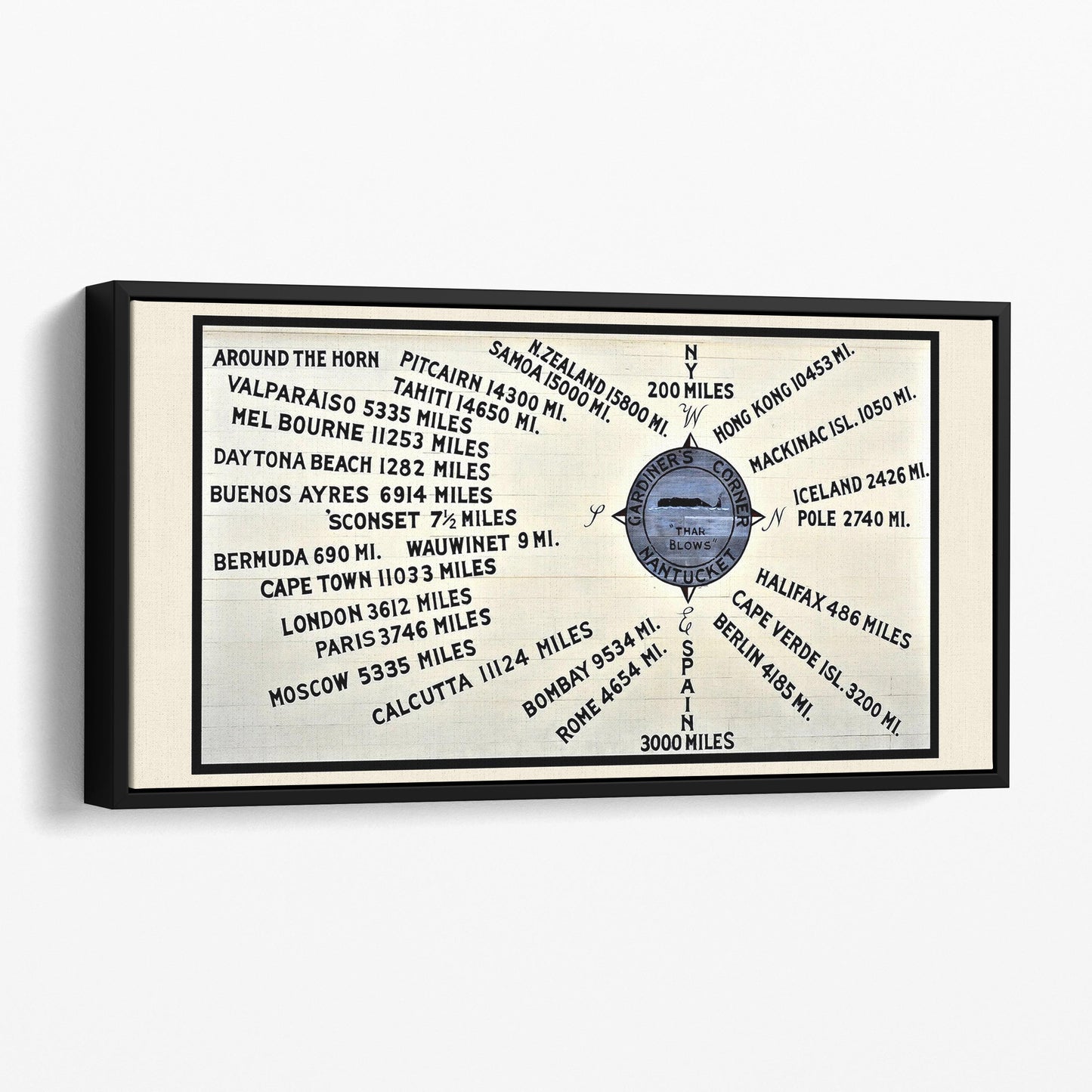 Gardiner's Corner Sign Nantucket Massachusetts