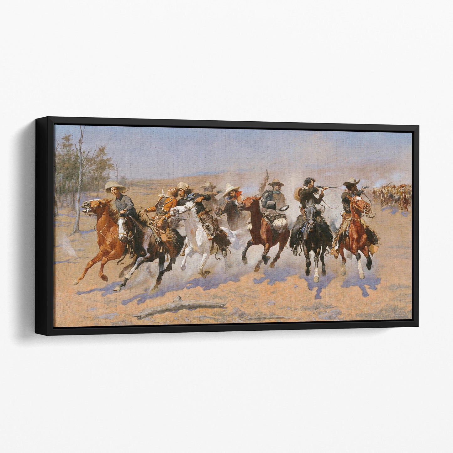 A Dash for the Timber by Frederic Remington