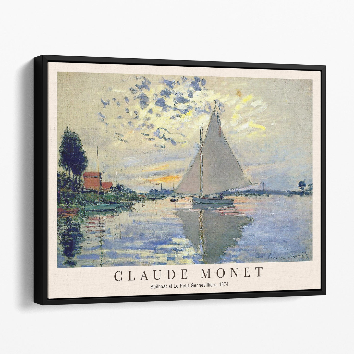 Claude Monet - Sailboat at Le Petit-Gennevilliers
