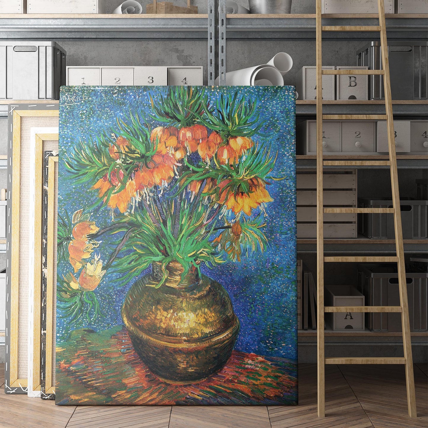 Fritillaries in a Copper Vase 1887 by Van Gogh