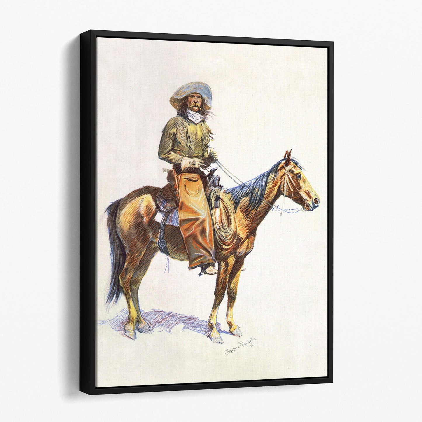 Arizona Cowboy by Frederic Remington