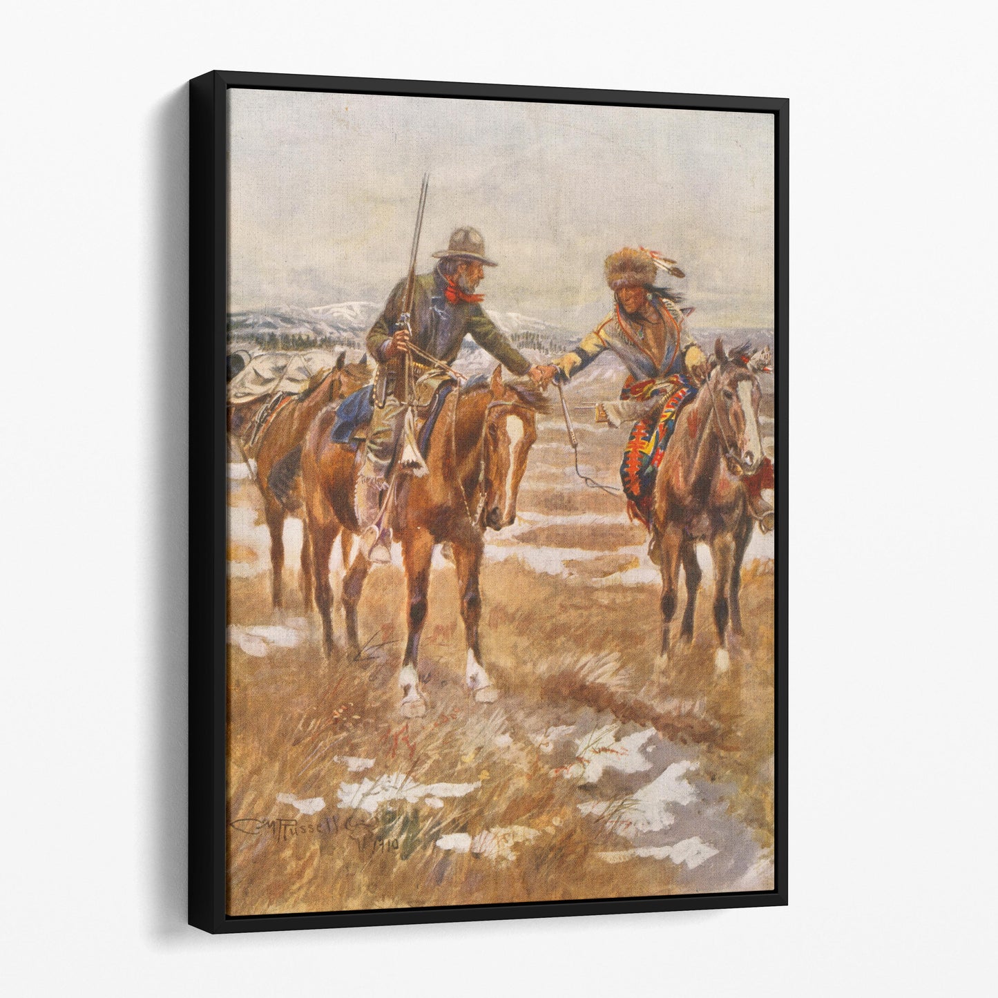 The Meeting by Charles M Russell