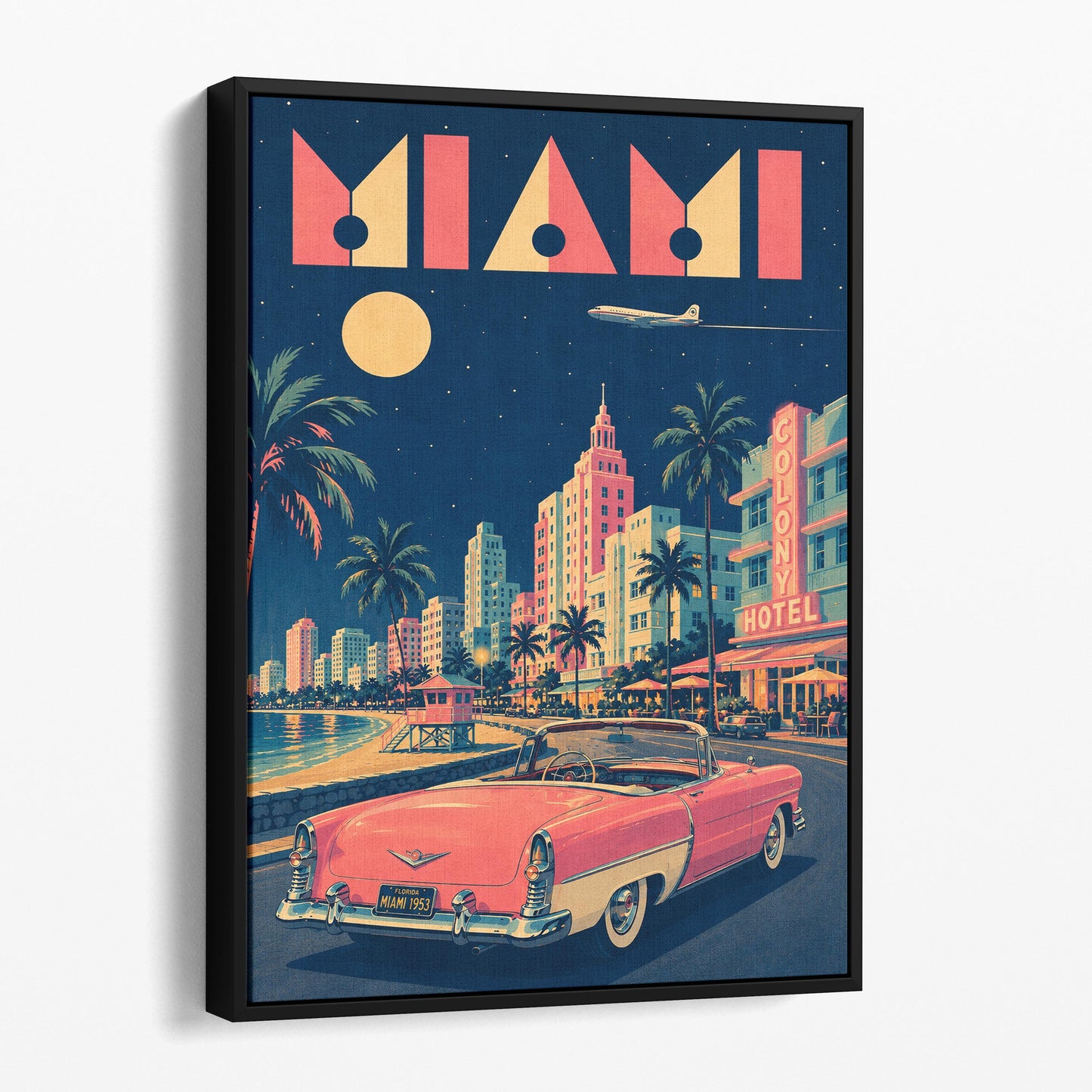 Miami Vintage Travel Poster