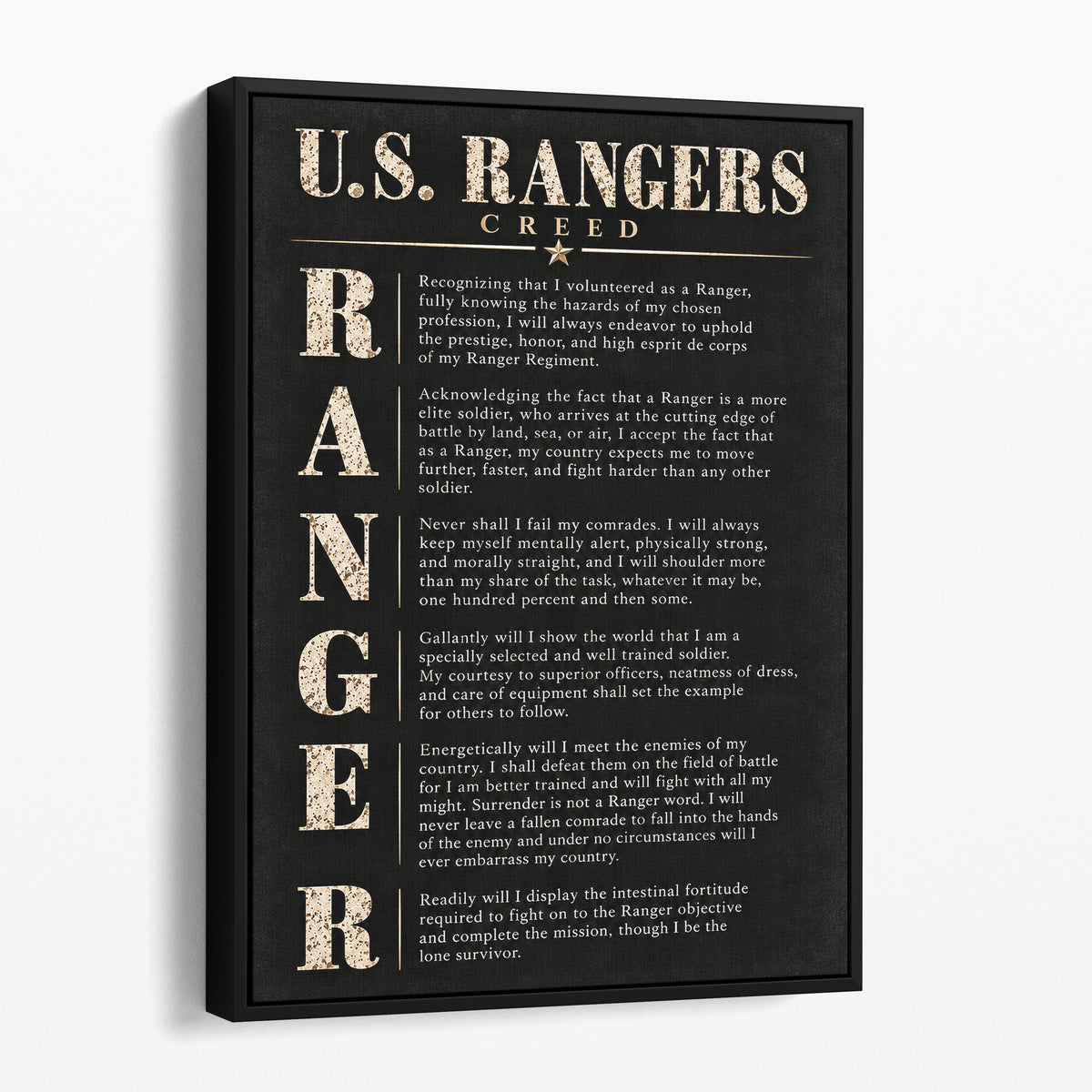 U.S. Rangers Creed