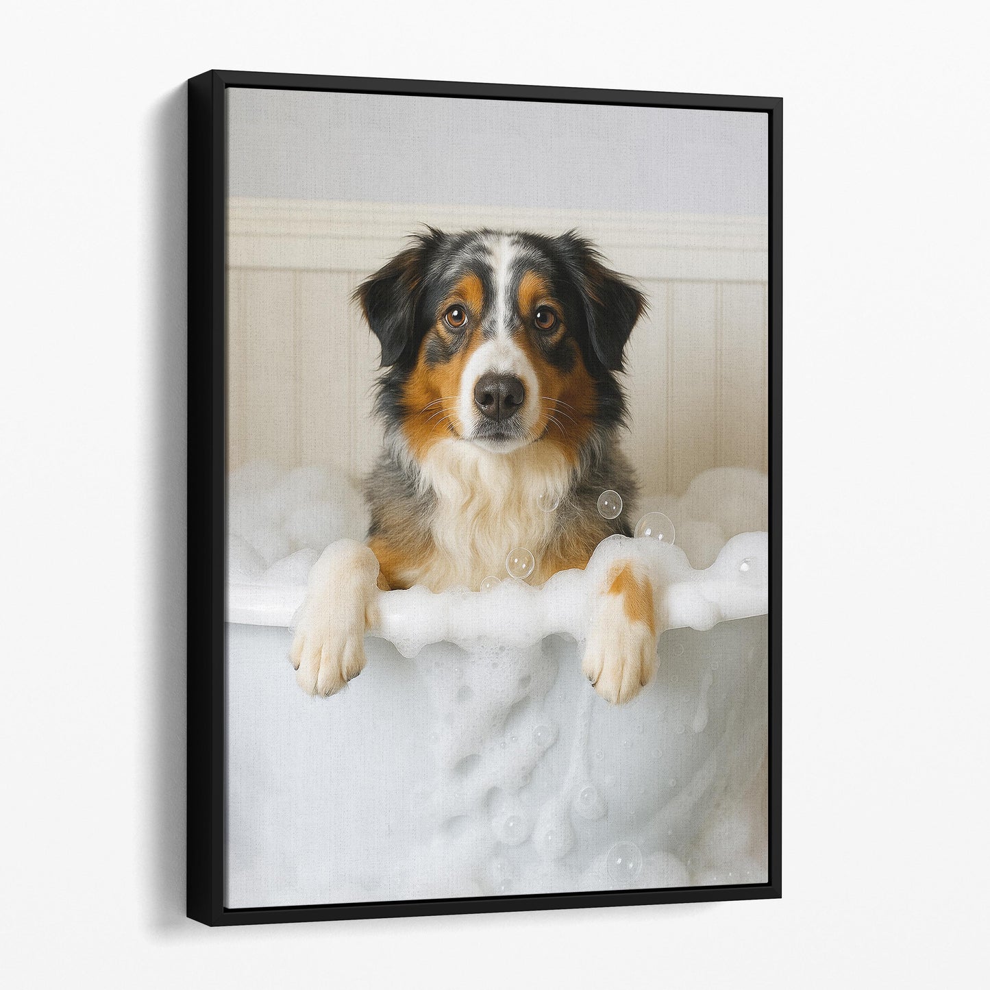 Australian Shepherd Dog Bubble Bathtub