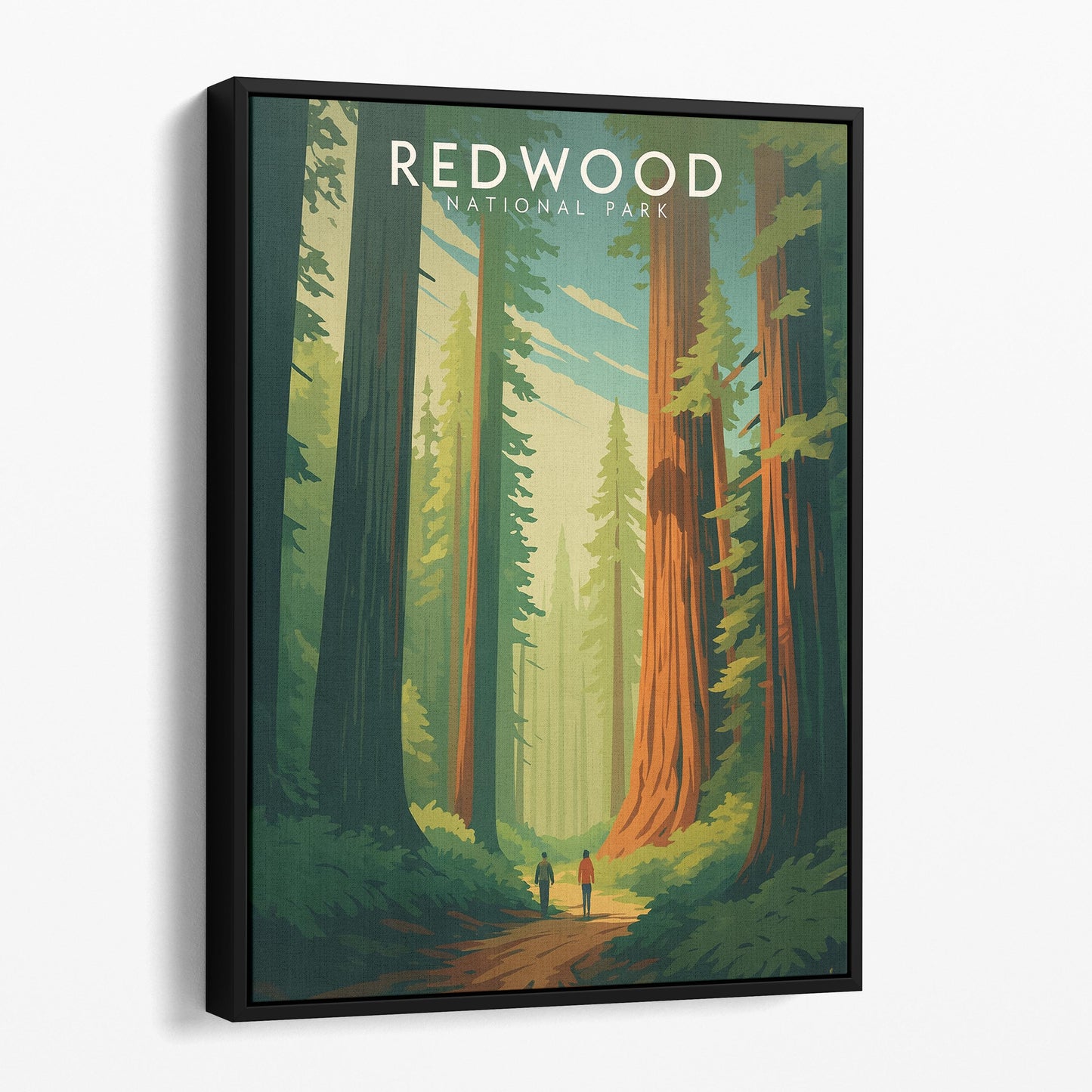 Redwood National Park California Travel Poster
