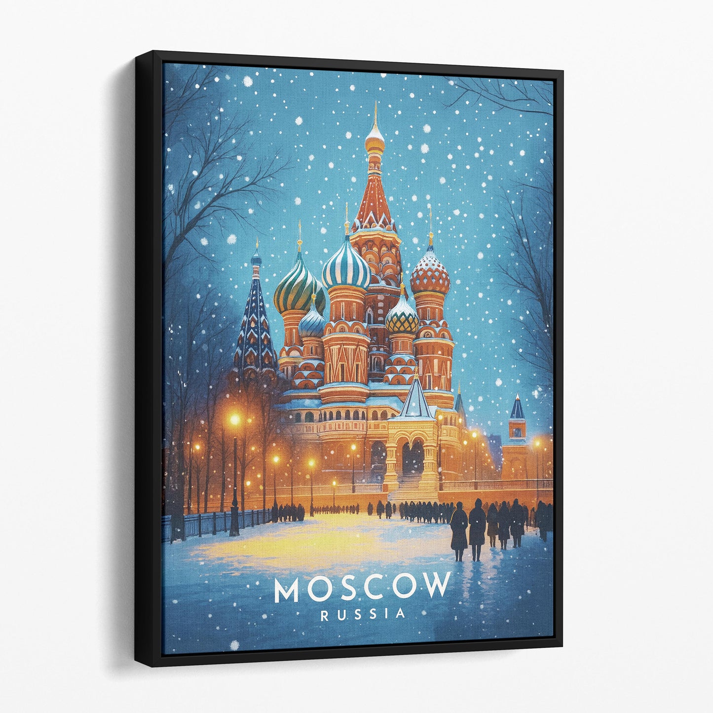 Moscow Russia Vintage Travel Poster