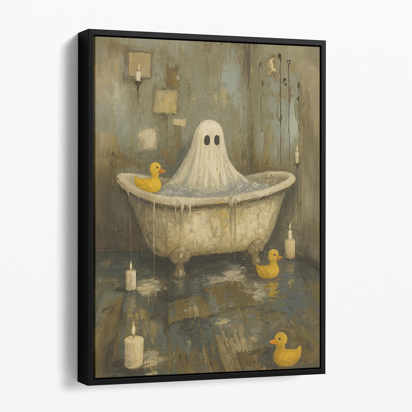 Ghost In The Bathtub With Rubber Duckies