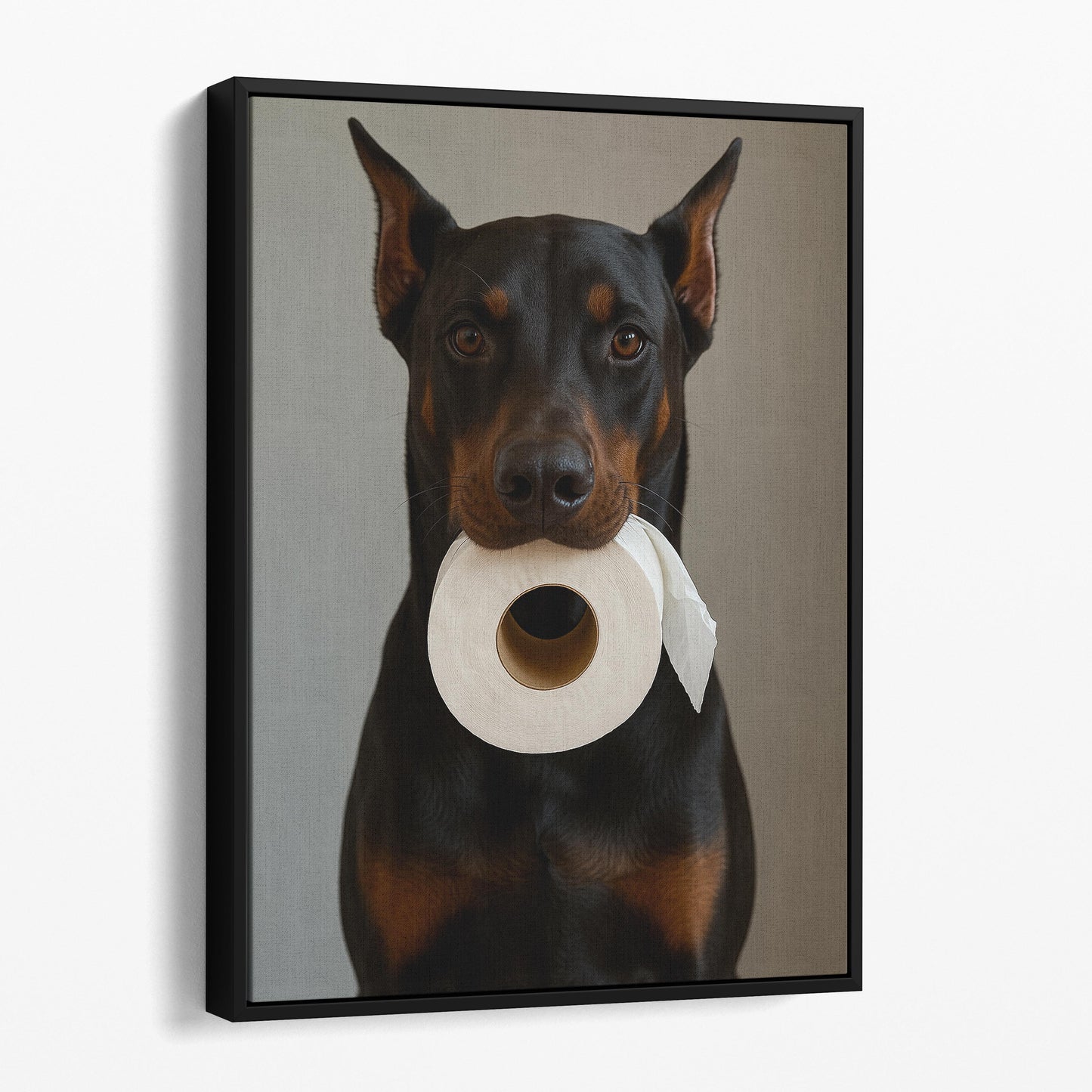 Dobermann Dog Toilet Paper