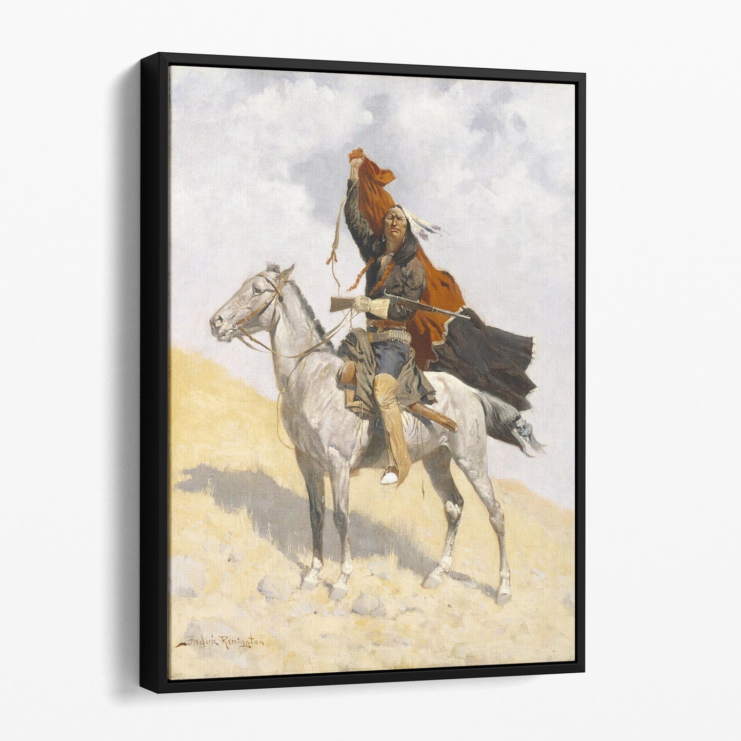The Blanket Signal by Frederic Remington