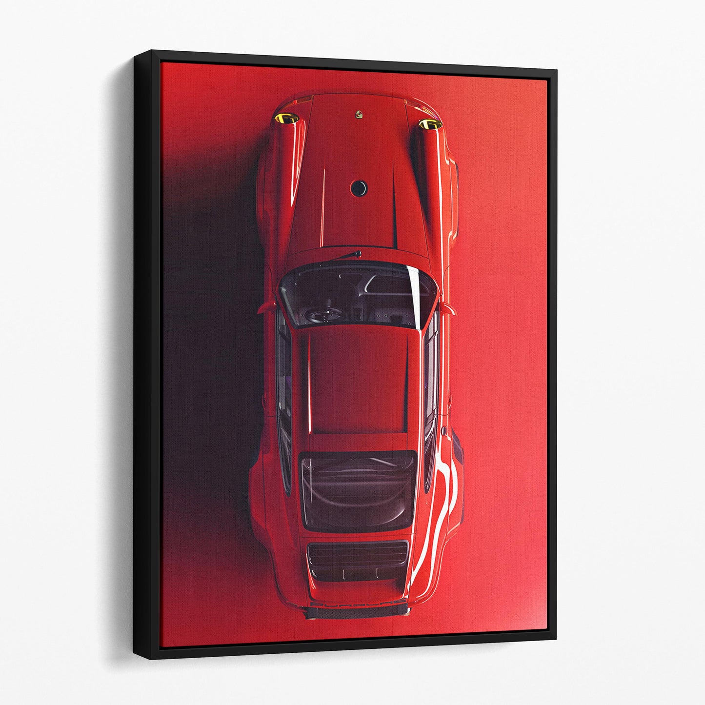 Red Porsche From Above