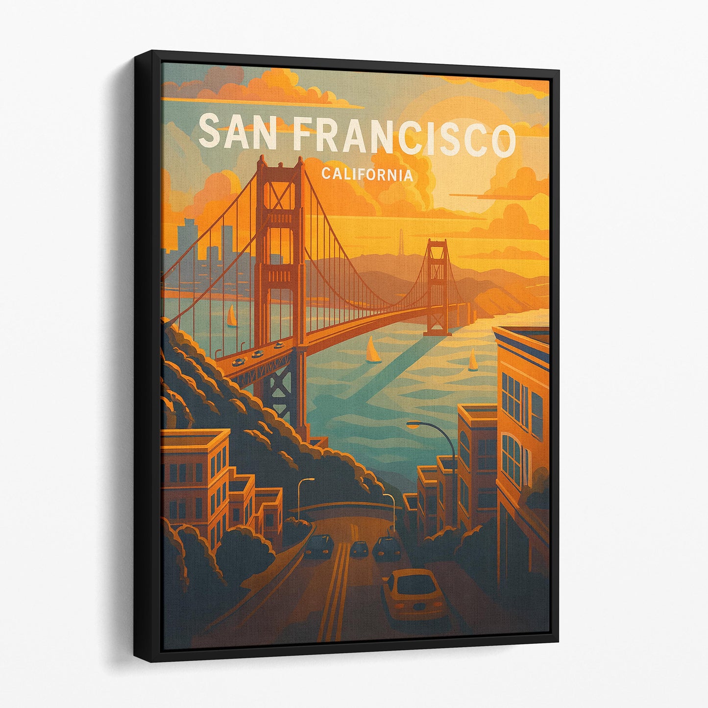 San Francisco Vintage Travel Poster
