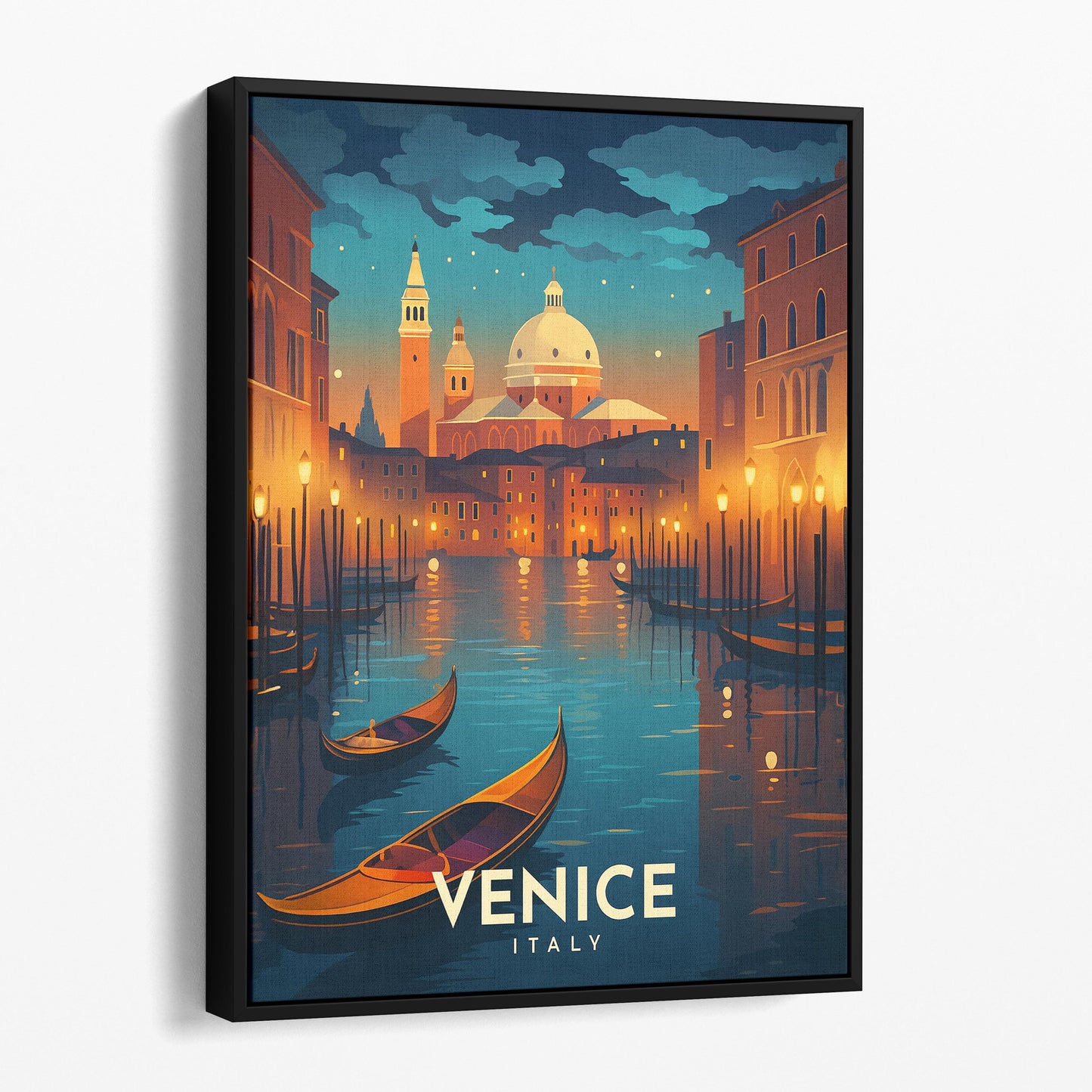 Venice Italy Vintage Travel Poster