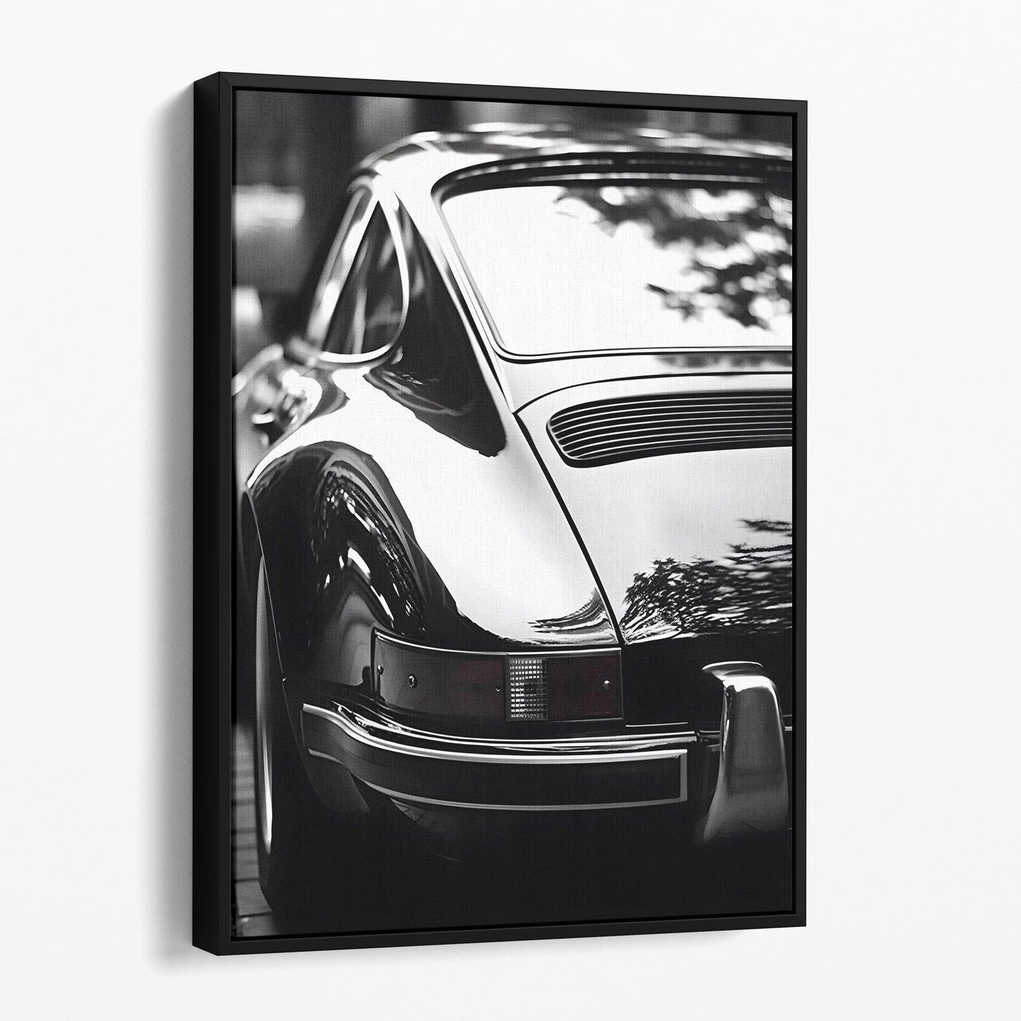 Vintage Old Porsche Back View