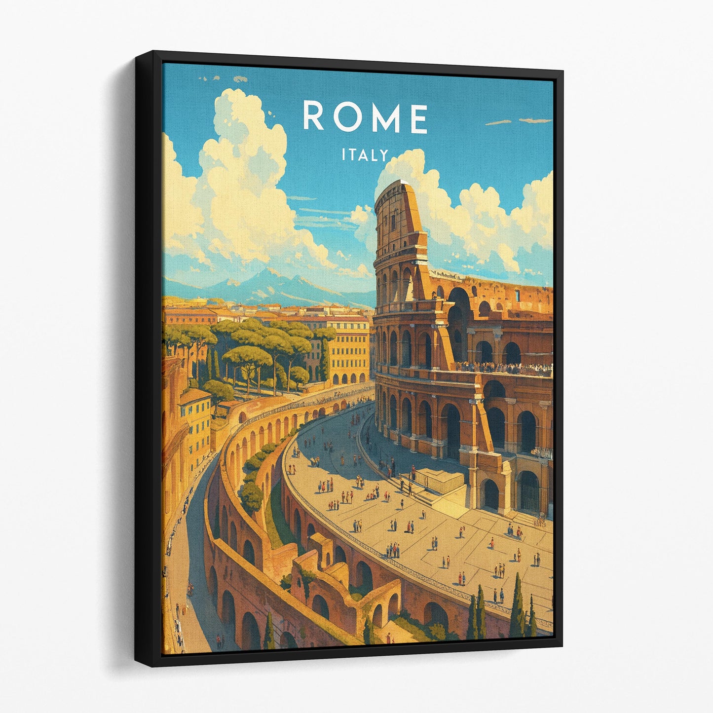 Rome Italy Travel Poster