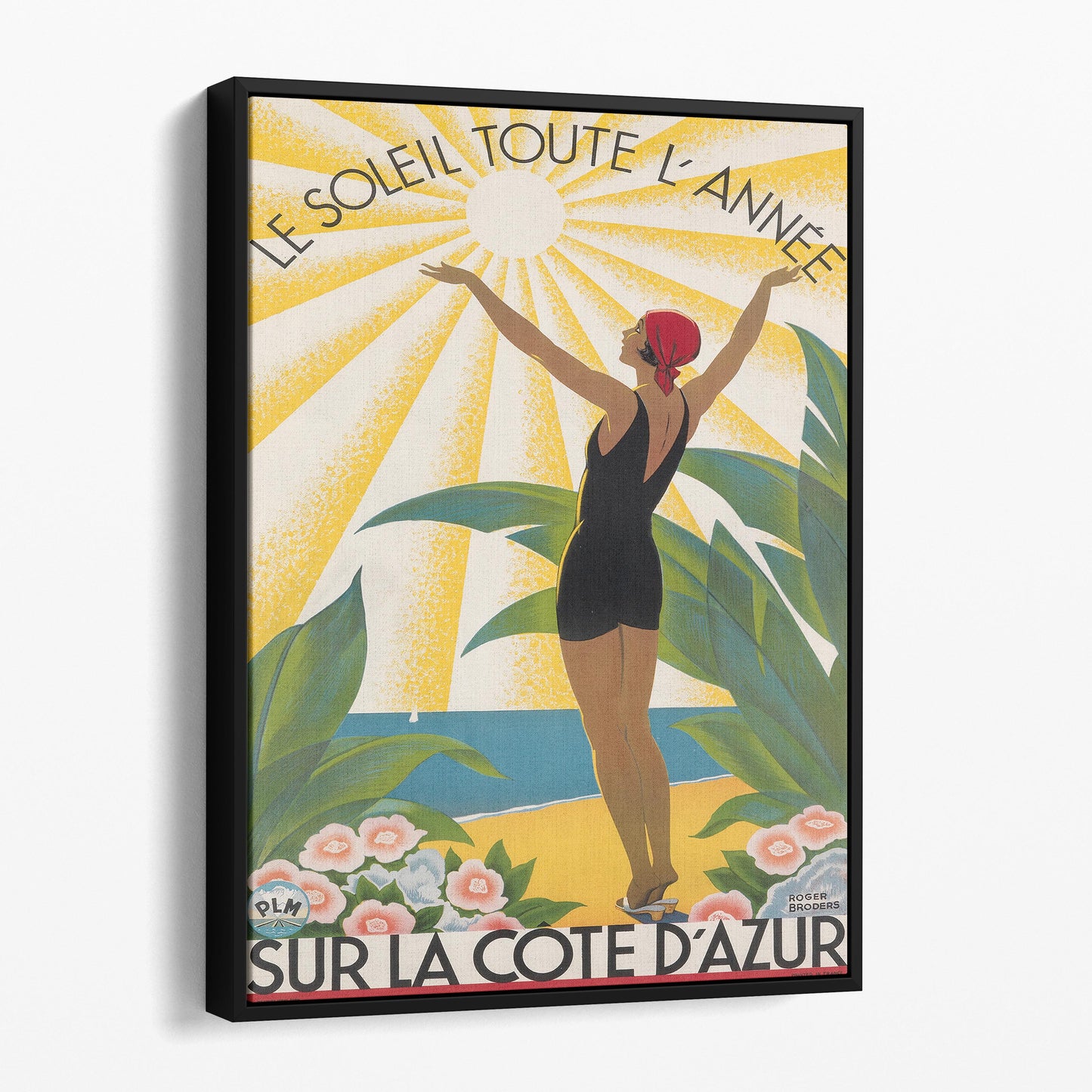 Cote dAzur, Le Soleil Toute, LAnne Vintage Drink Advertising