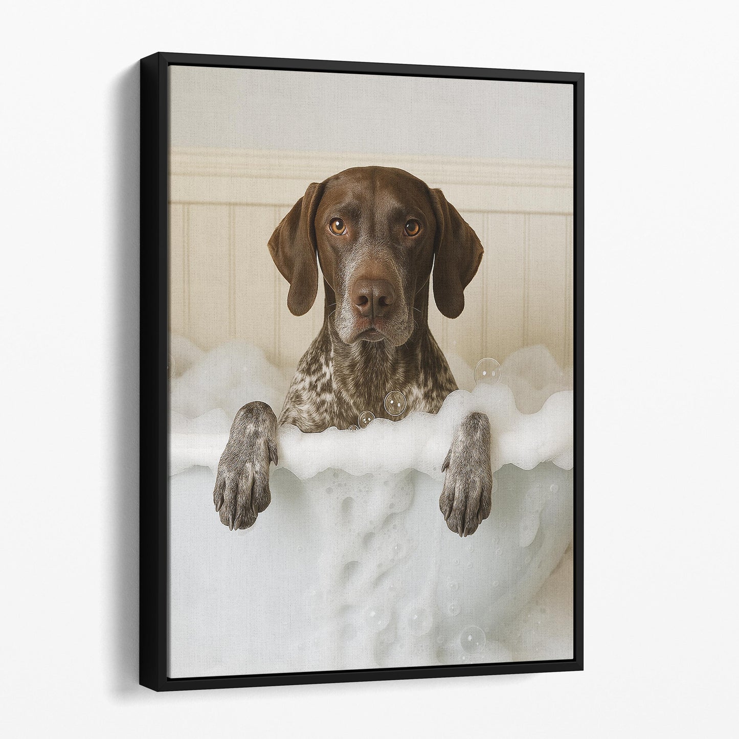 German Shorthaired Pointer Dog Bubble Bath
