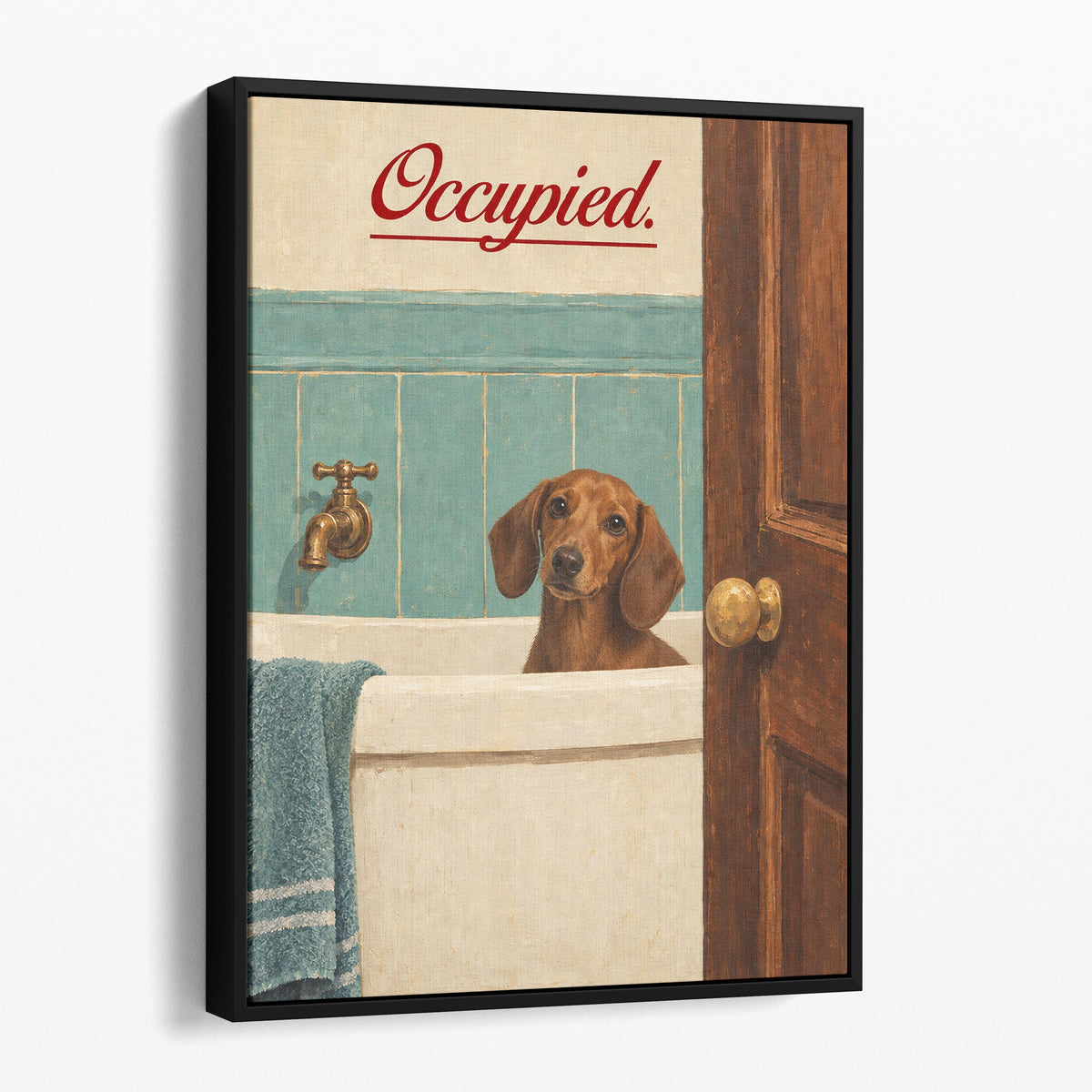 Occupied - Dachshund Bath Time