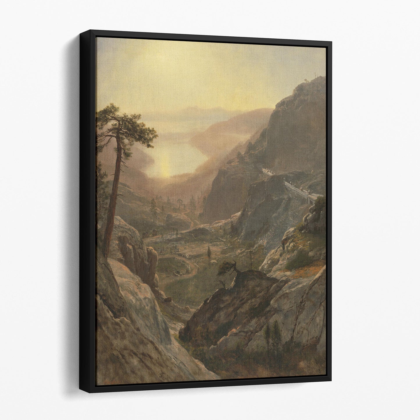 View of Donner Lake by Albert Bierstadt