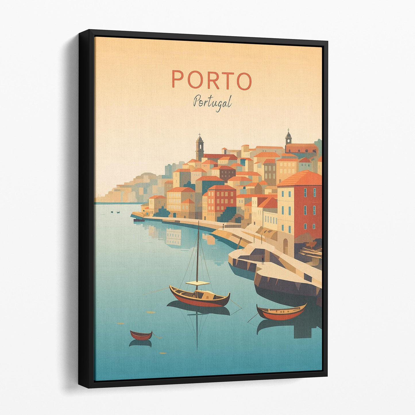 Porto Portugal Vintage Travel Poster