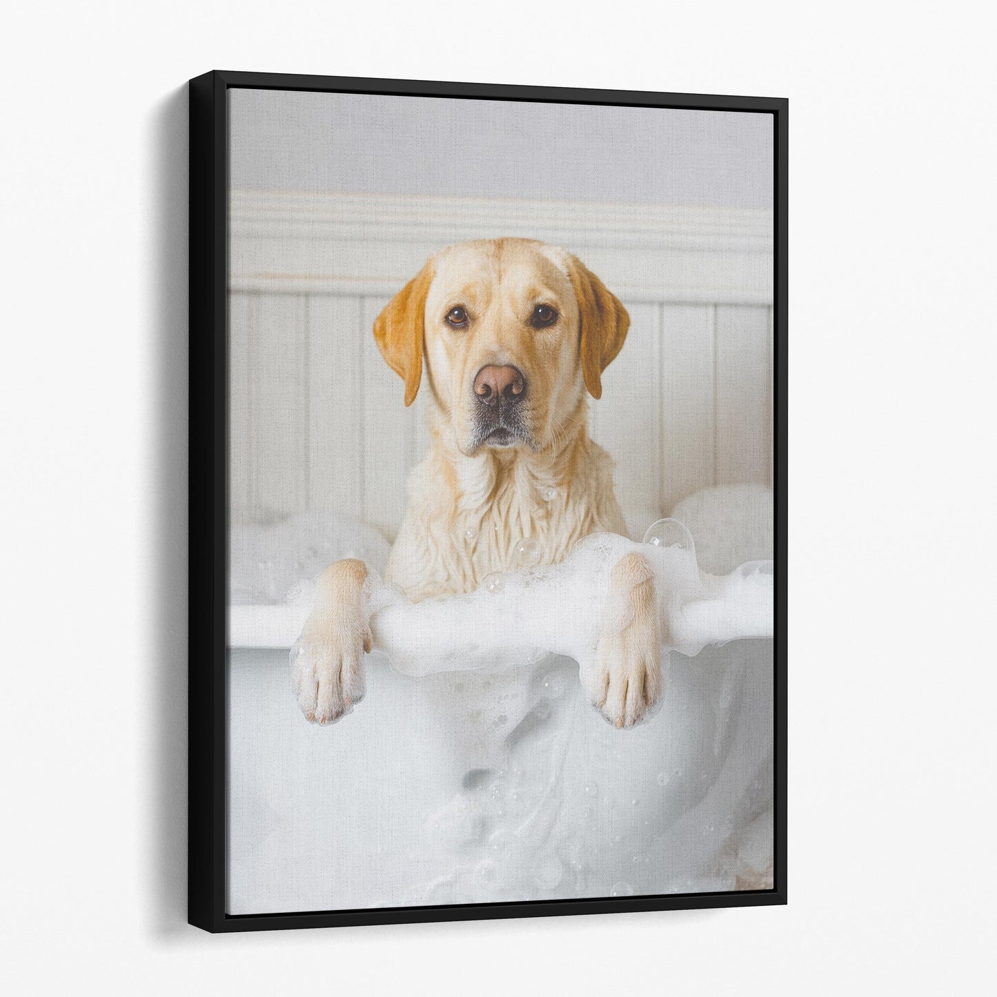 Yellow Labrador Retriever Dog Bubble Bath
