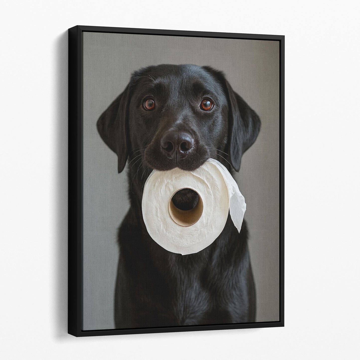 Black Labrador Dog Toilet Paper