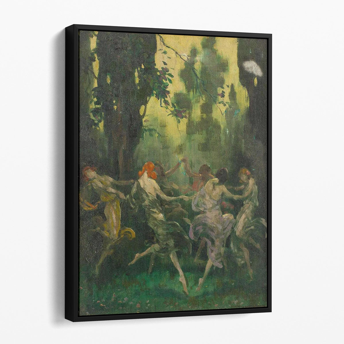 Women Dancing - Dance of the Forest Nymphs (1886) by Warren B. Davis