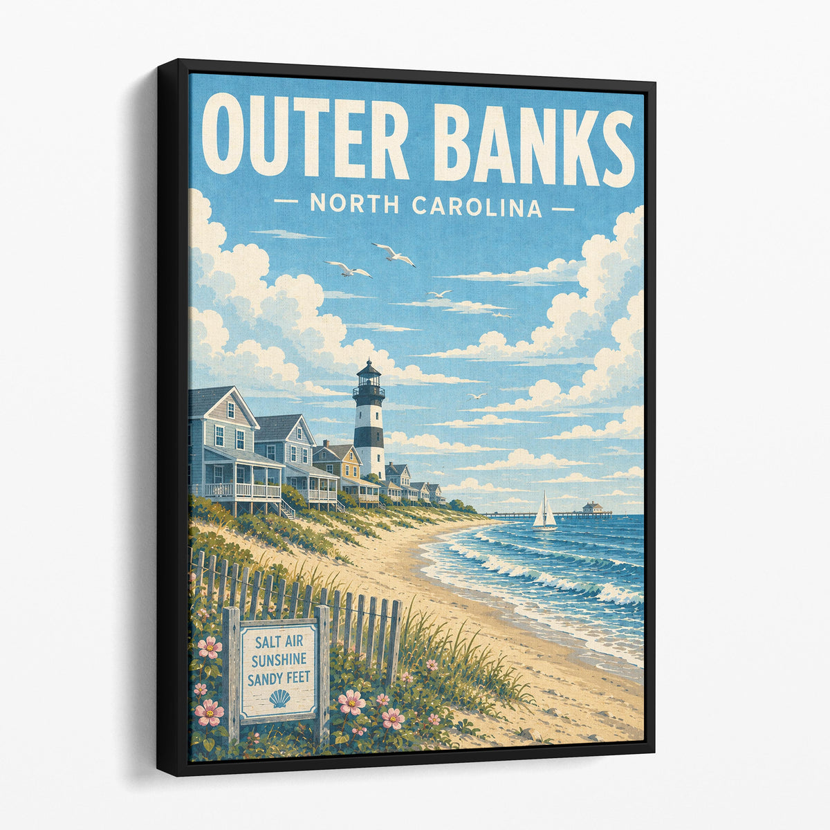 Outer Banks North Carolina Travel Poster