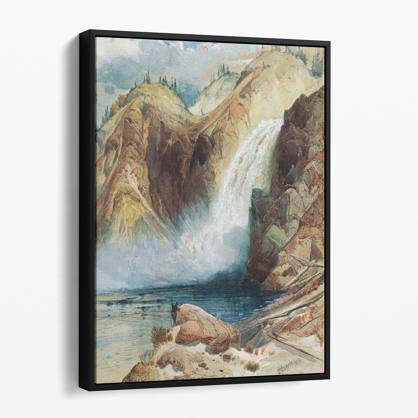 Upper Falls of the Yellowstone by Thomas Moran