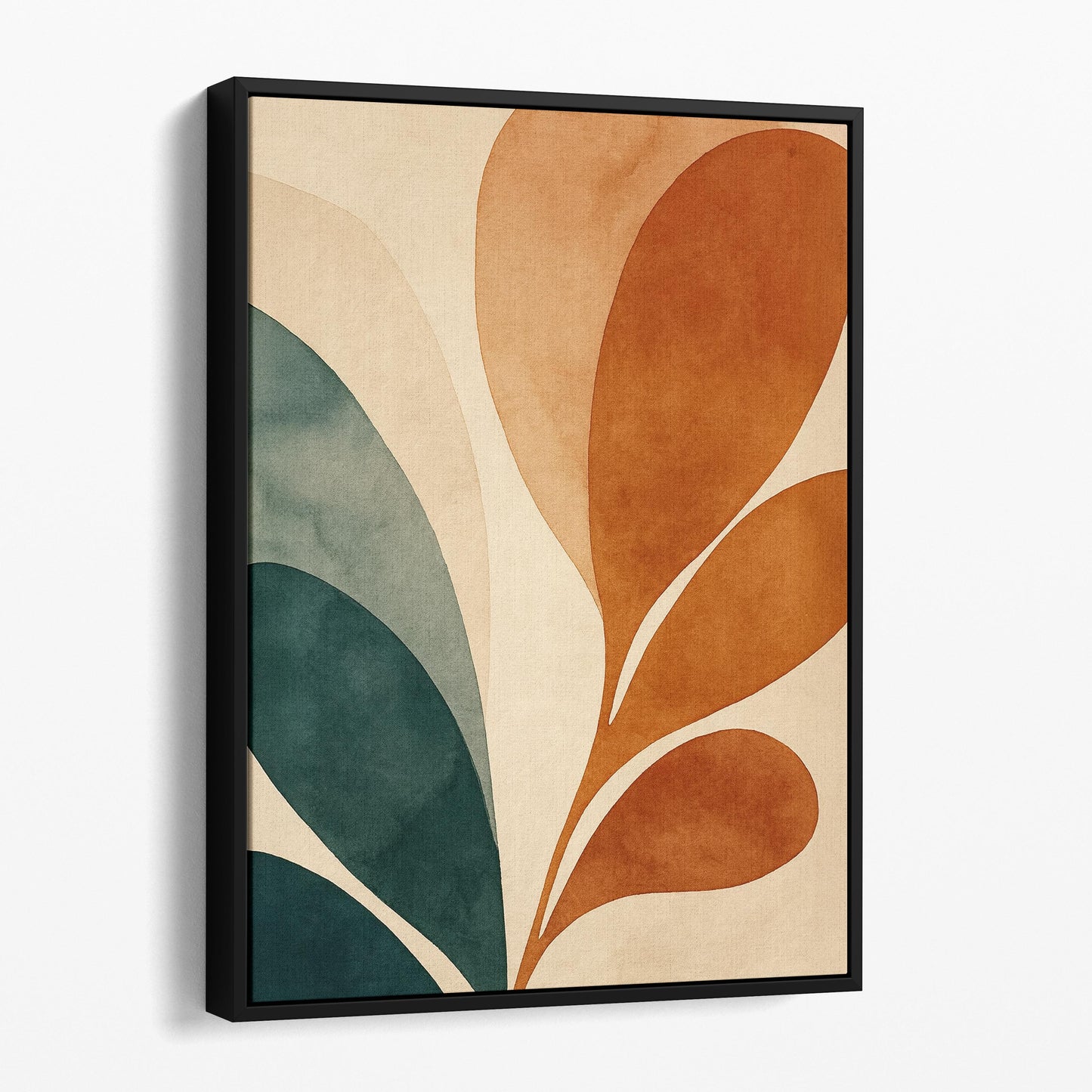 Orange And Green Botanicals Mid Century