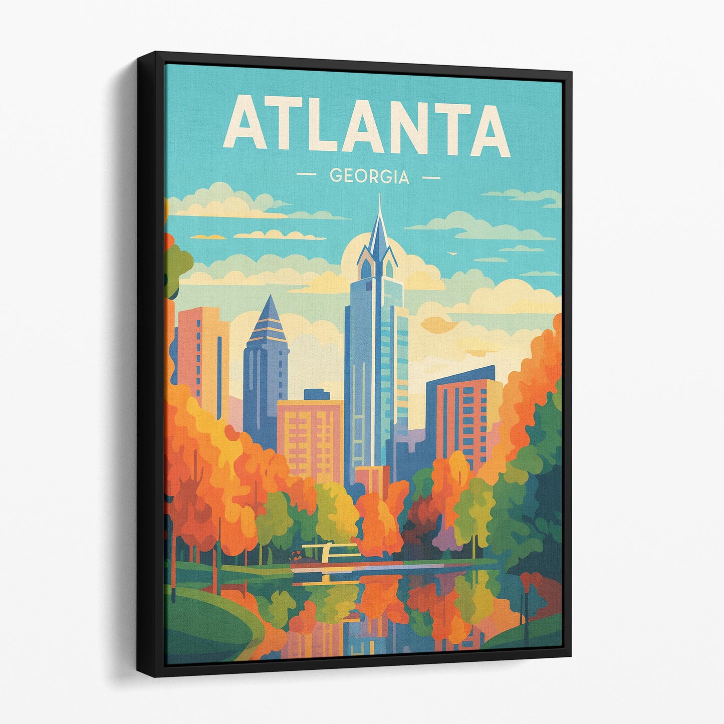 Atlanta Georgia Vintage Travel Poster