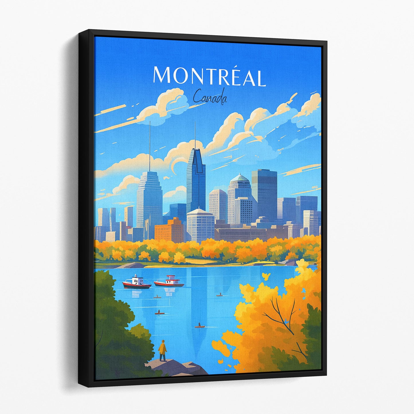 Montreal Canada Vintage Travel Poster