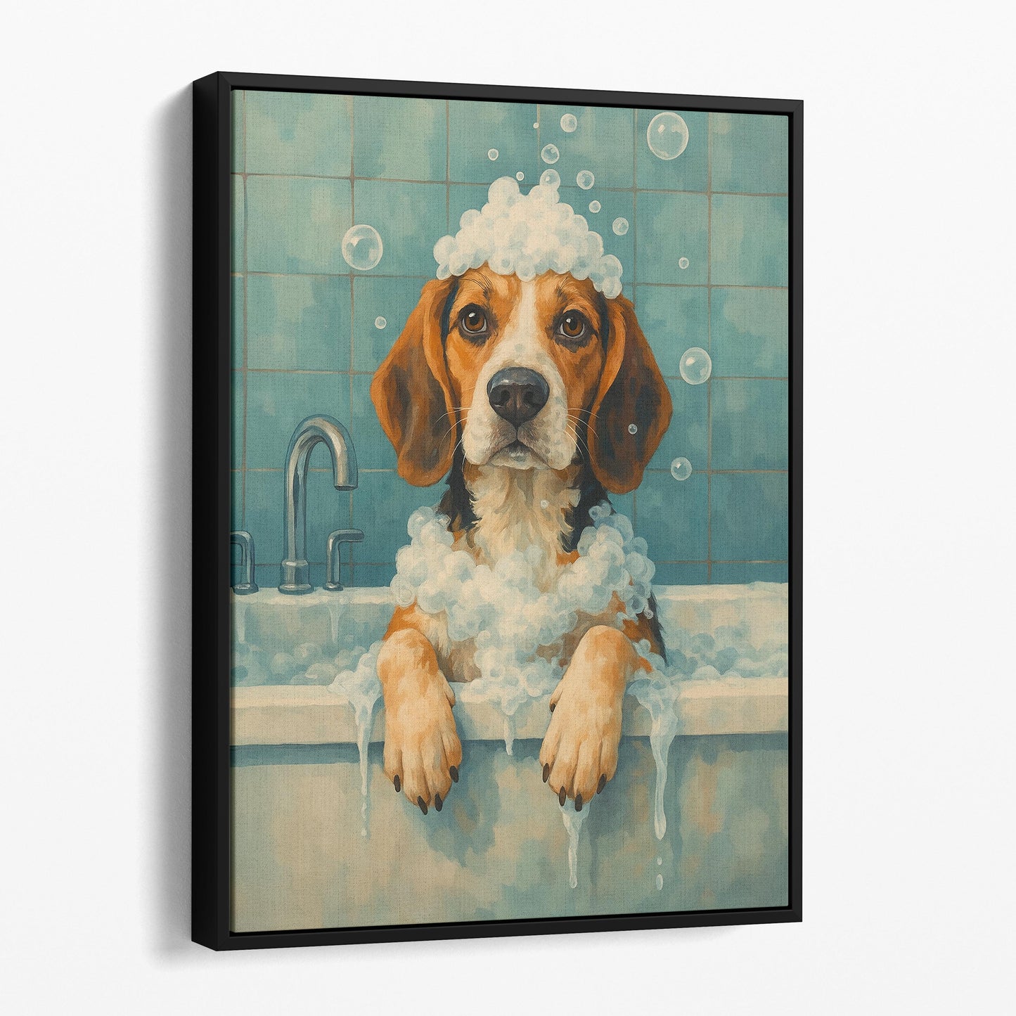 Beagle Dog Bathtub Bubble Bath