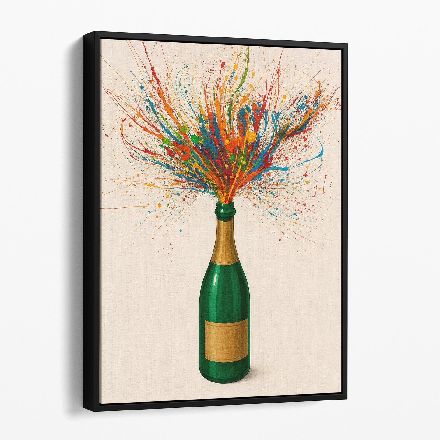 Exploding Bottle Of Colors