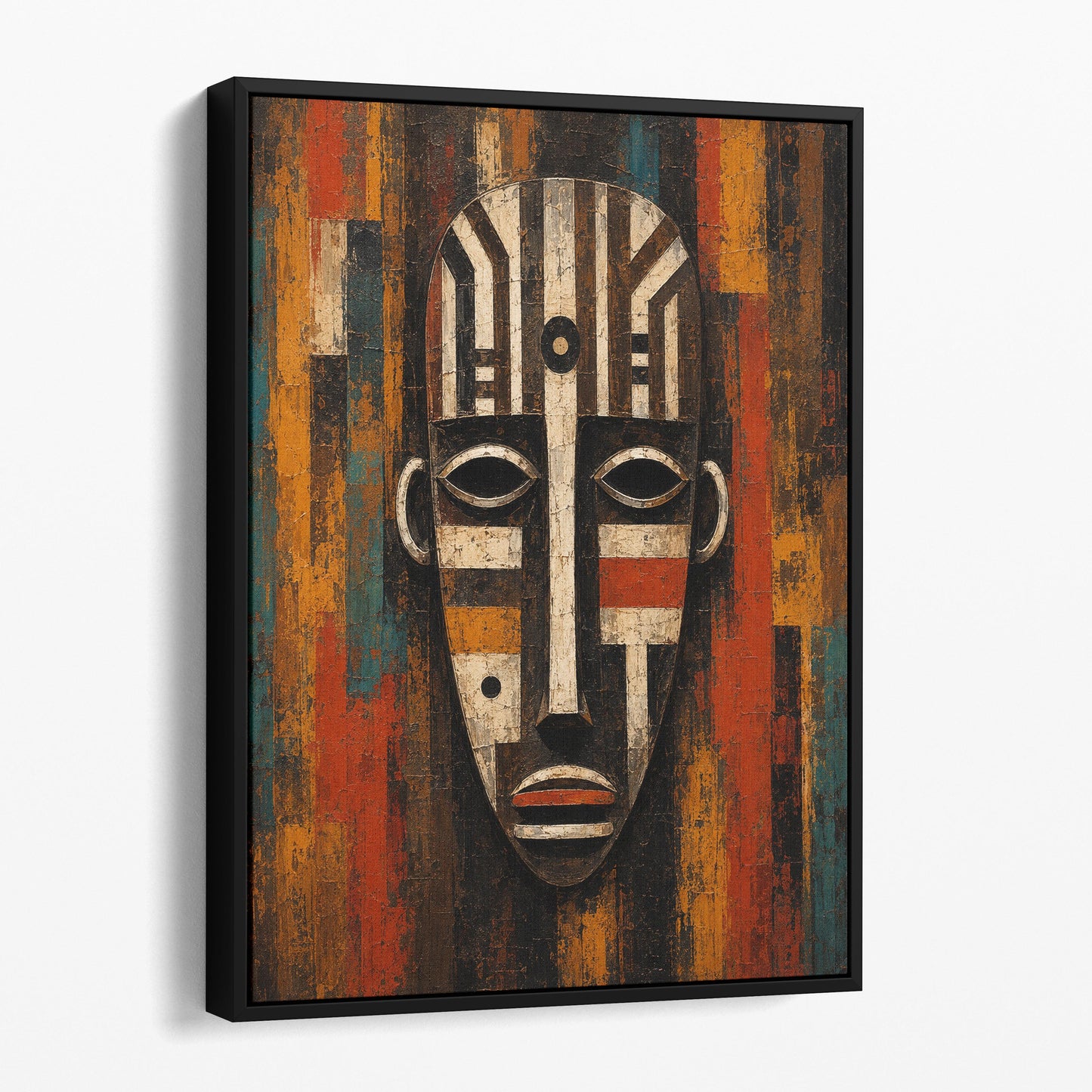 Ember and Teal Guardian - African Mask