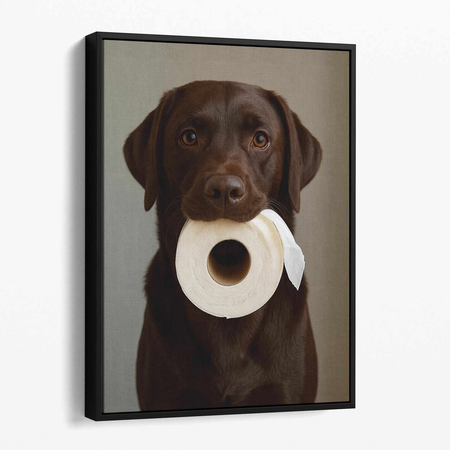 Chocolate Labrador Dog Toilet Paper