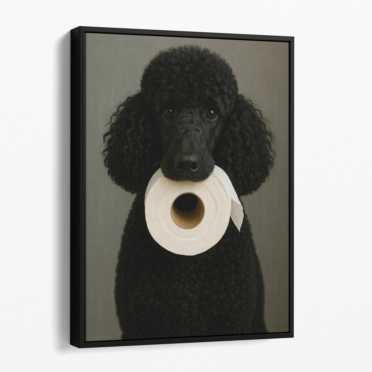 Black Poodle Dog Toilet Paper