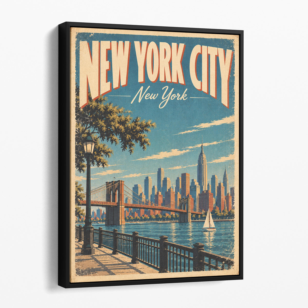 New York City Vintage Travel Poster