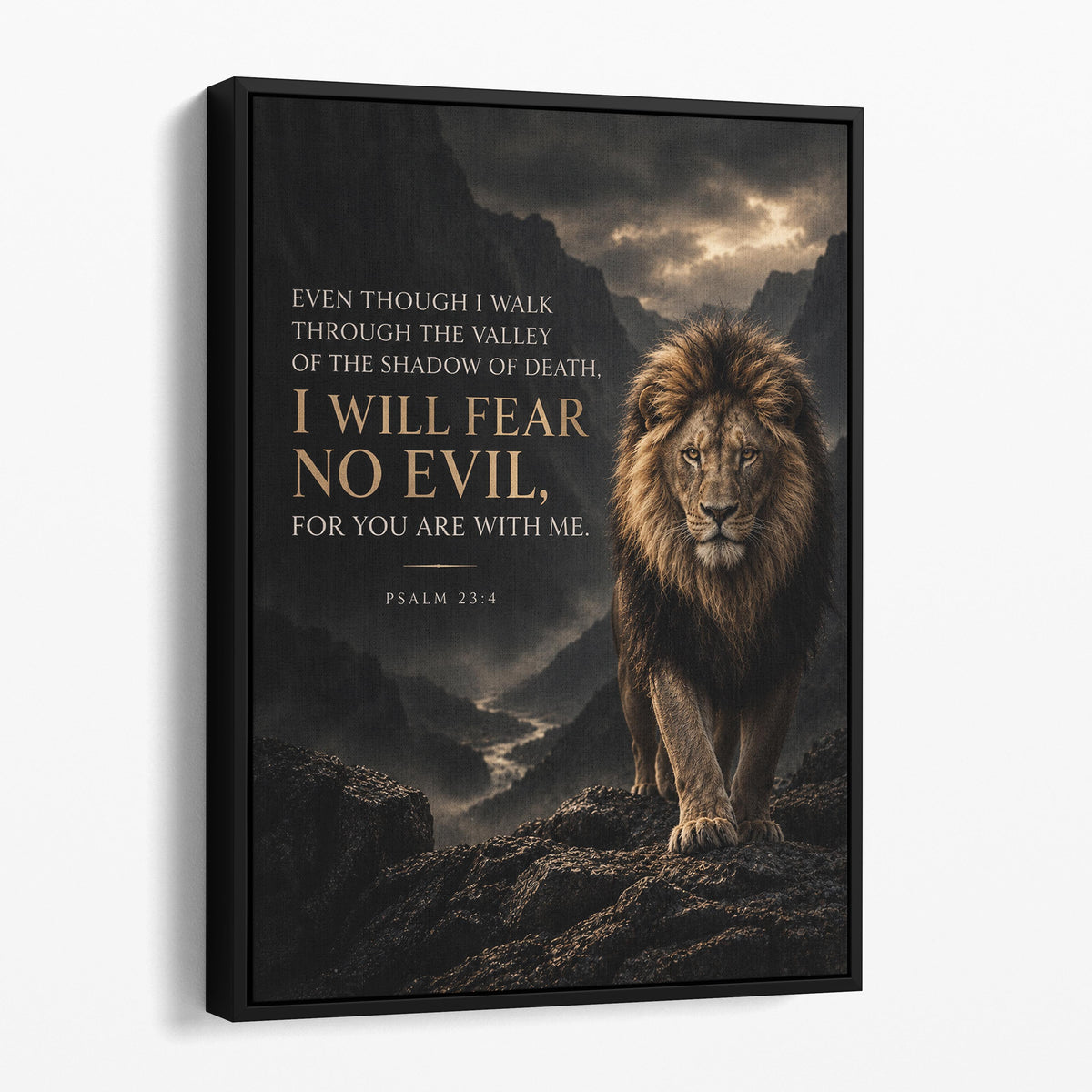 I Will Fear No Evil, For You Are With Me - Psalm 23 Verse 4