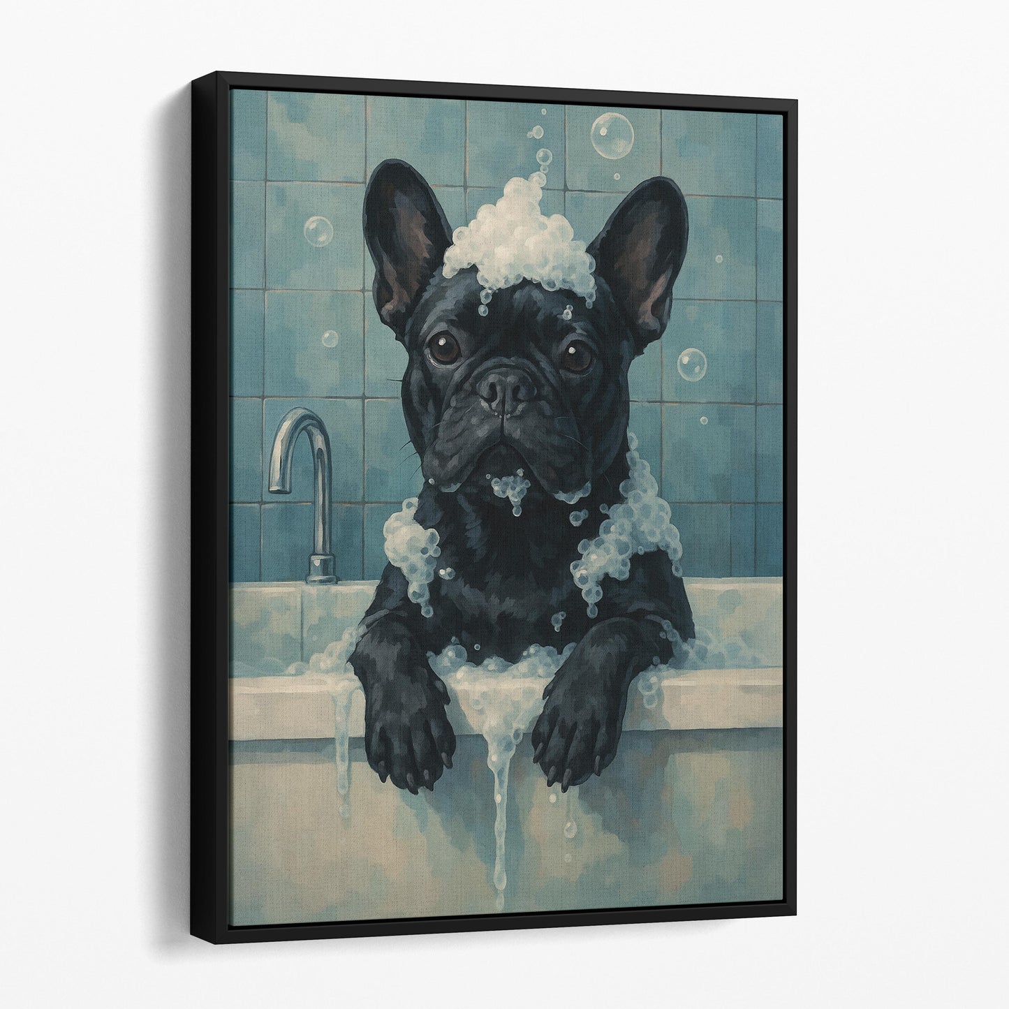 French Bulldog Bathtub Bubble Bath II