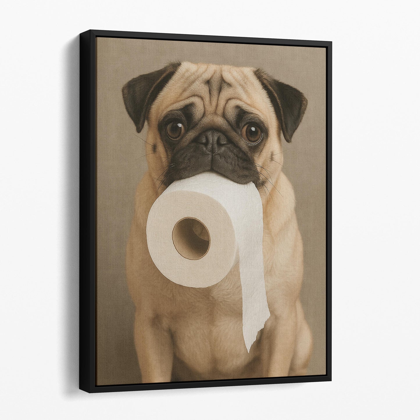 Pug Dog Toilet Paper