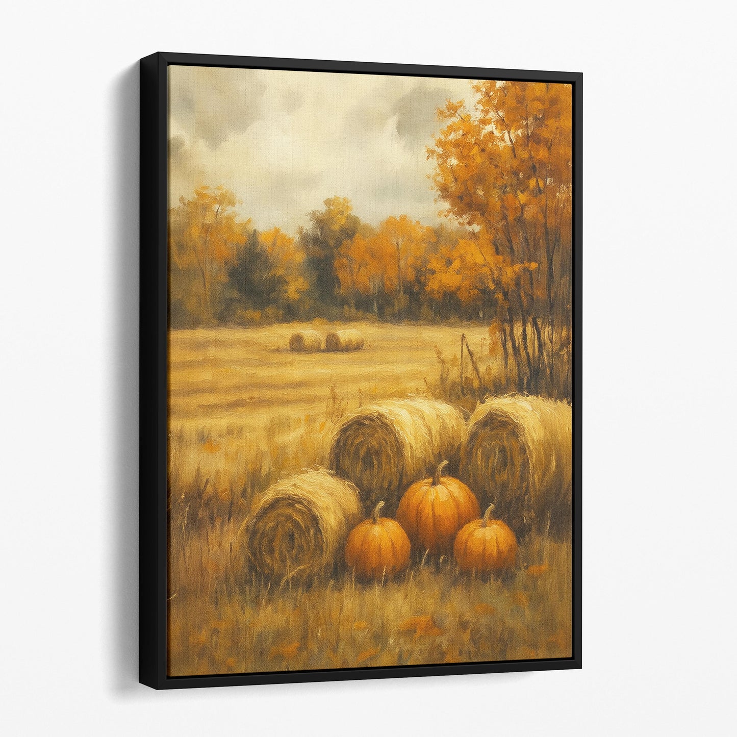 Autumn Pumpkin Field Landscape