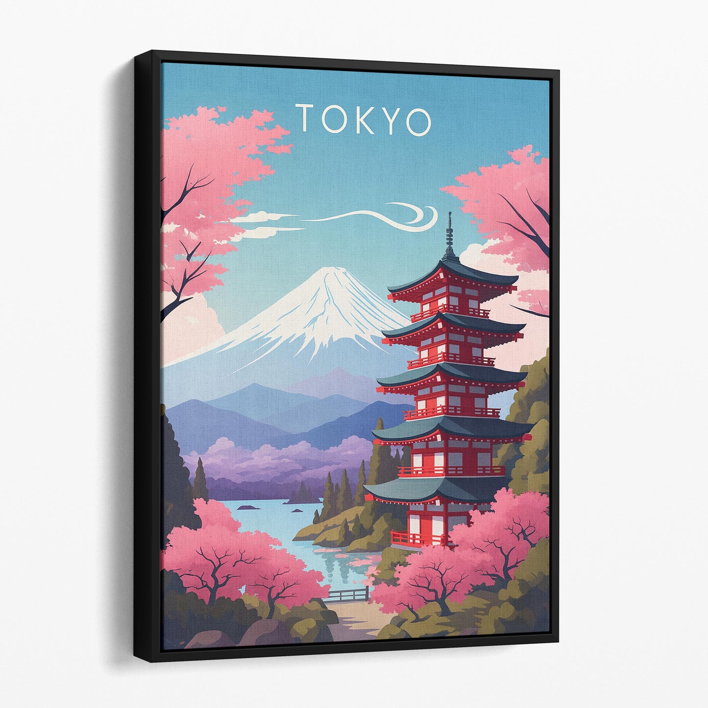 Tokyo Japan Vintage Travel Poster