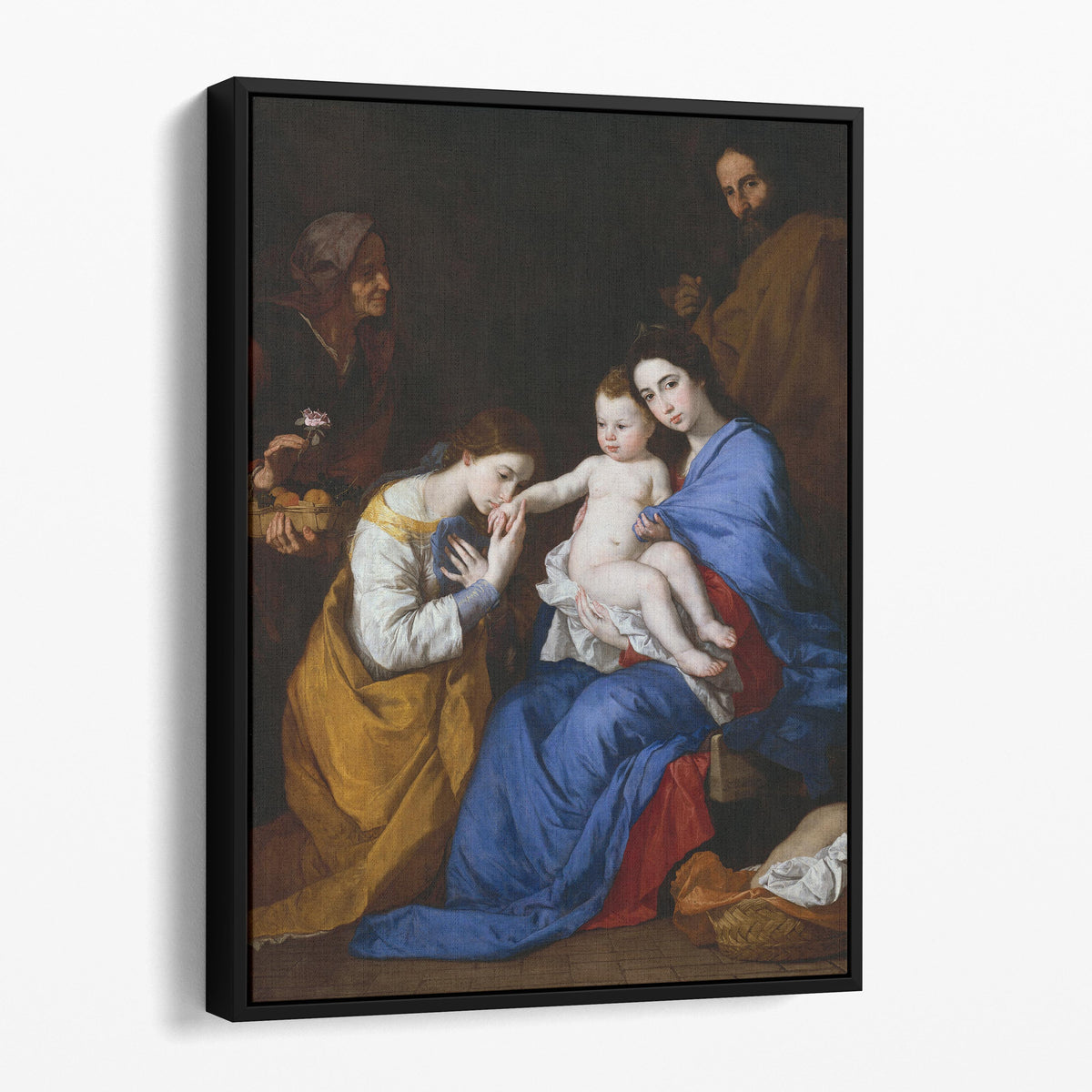The Holy Family with Saints Anne and Catherine of Alexandria - Jusepe de Ribera