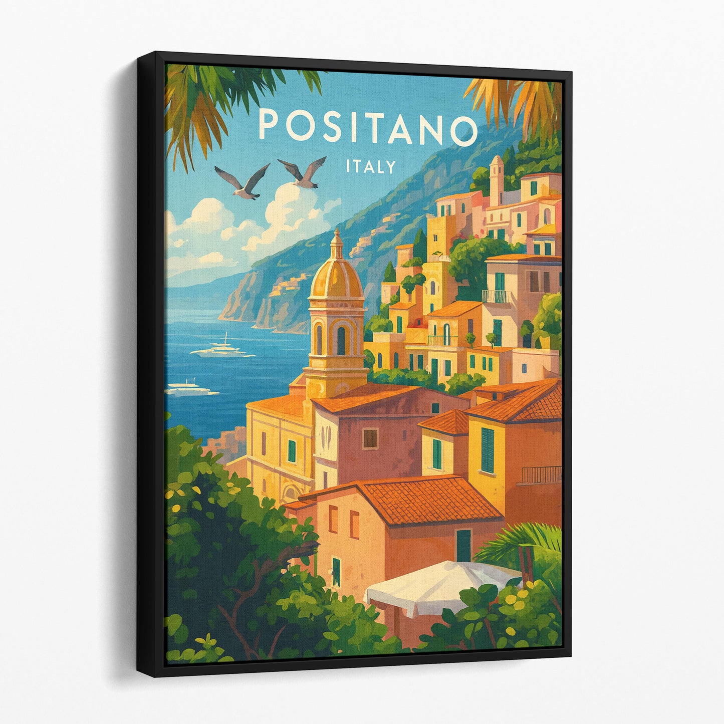 Positano Italy Vintage Travel Poster