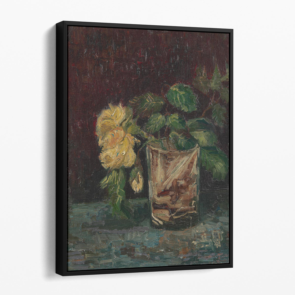 Glass with Yellow Roses - Van Gogh