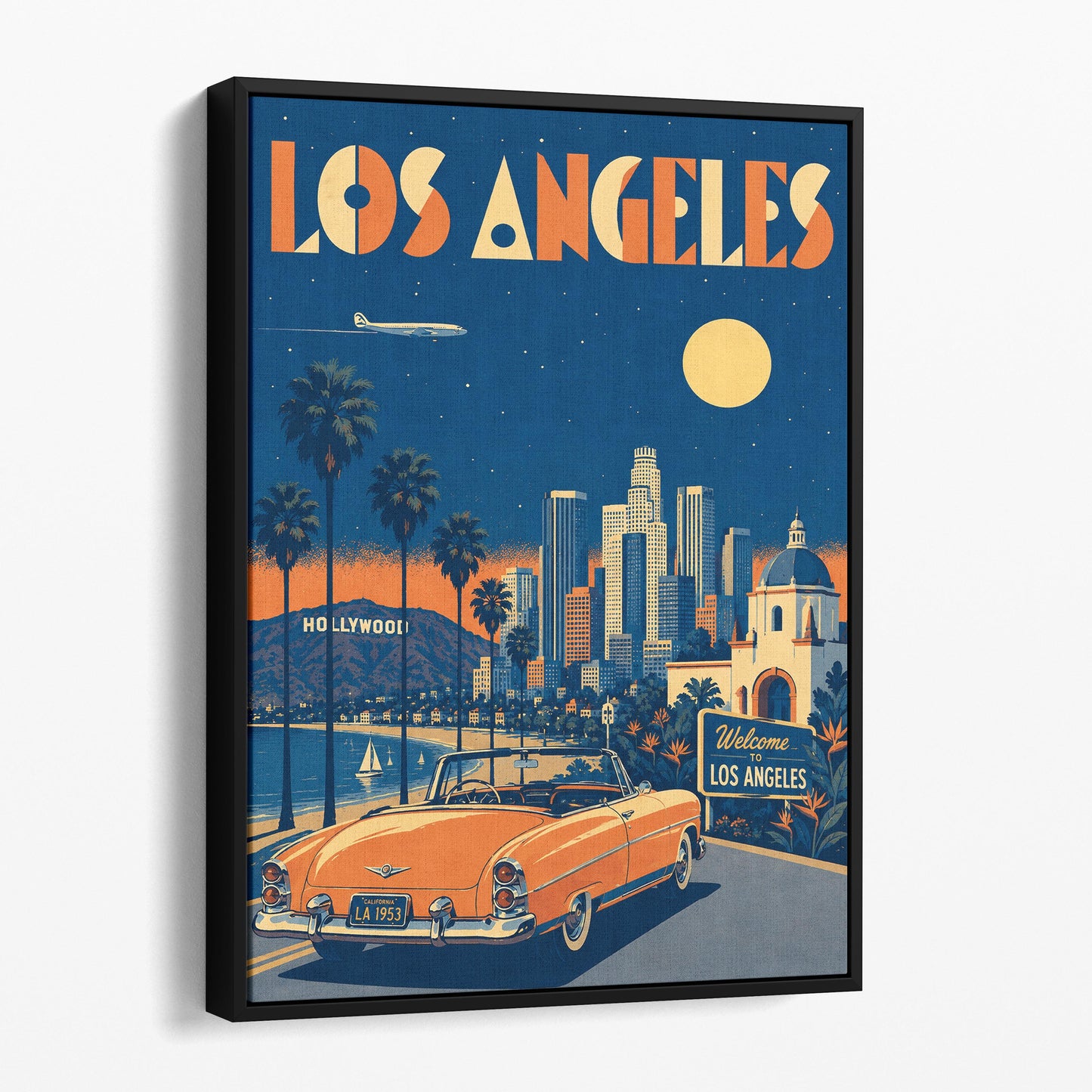 Los Angeles Vintage Travel Poster