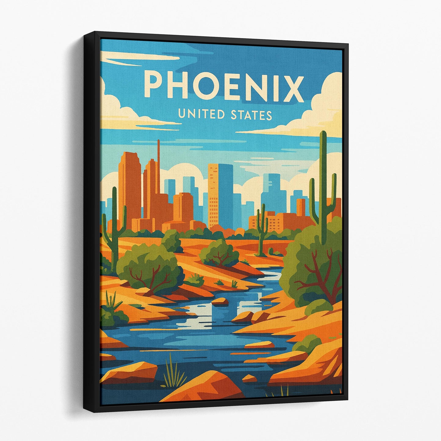 Phoenix Vintage Travel Poster