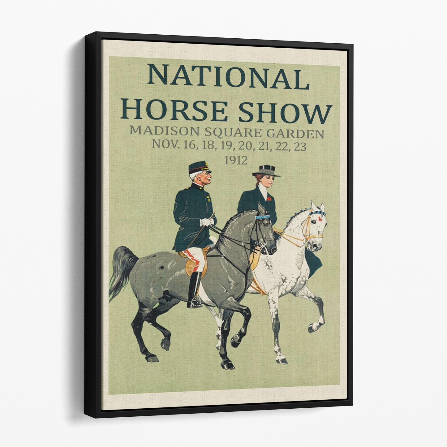 Horse Show Madison Square Garden New York - Vintage Advertising Poster